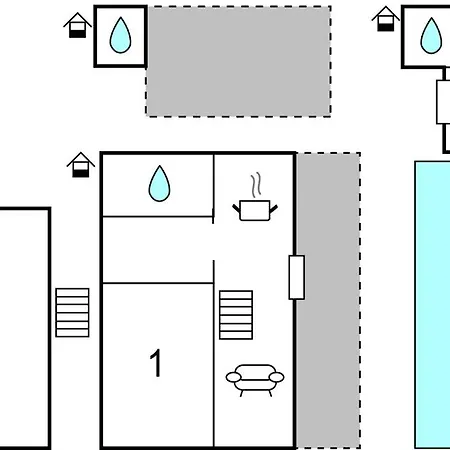 Two-bedroom In Hébergement de vacances